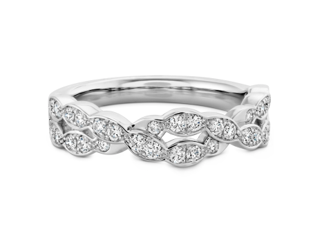 Lorelei Floral Diamond Double Twist Band Discount