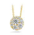 Tessa Diamond Circle Pendant Online now