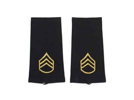 U.S. Army E6 Staff Sergeant Shoulder Marks - Male (Large) Online Sale