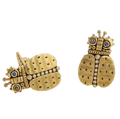 Alex Sepkus Skeptical Beetle Cufflinks - C-25 Hot on Sale