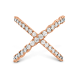 Lorelei Diamond Criss Cross Ring Fashion