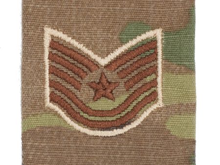 US Air Force E6 Technical Sergeant OCP Spice Brown Gore-Tex® Loop Rank For Sale