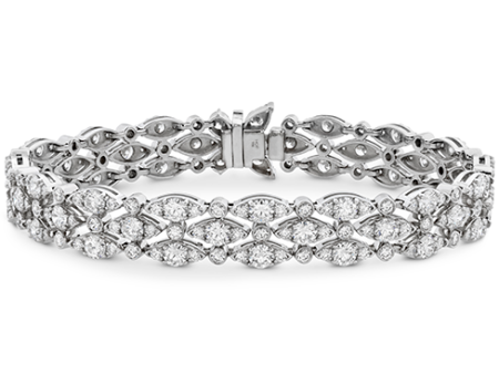 Hearts On Fire Regal Triple Row Diamond Bracelet Fashion