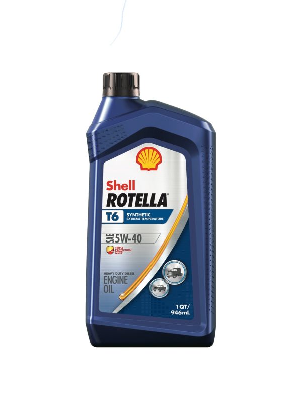 SHELL ROTTELA T6 SYNTHETIC SAE 5W-40 1QT (6 pack) Sale