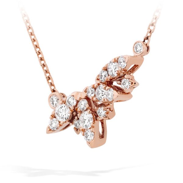 Hearts On Fire White Kites Small Feathers Diamond Necklace Online Hot Sale