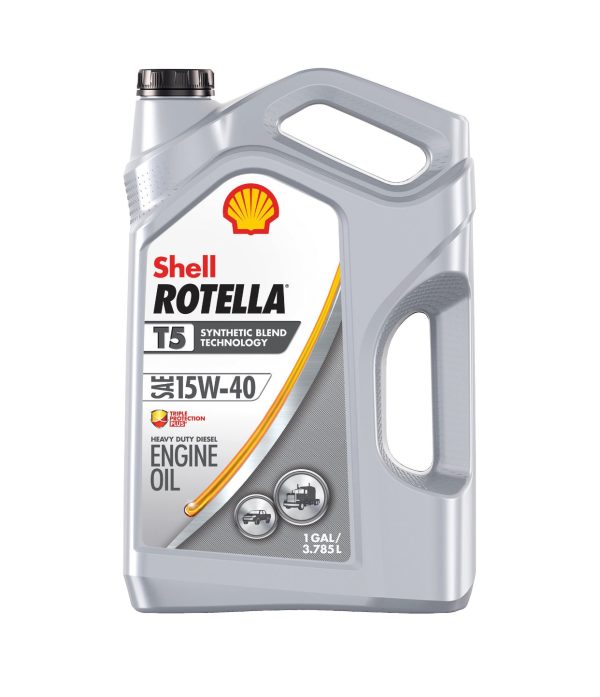 SHELL ROTELLA T5 SYNTHETIC BLEND THECHNOLOGY SAE 15W-40 1GAL (4 park) Hot on Sale