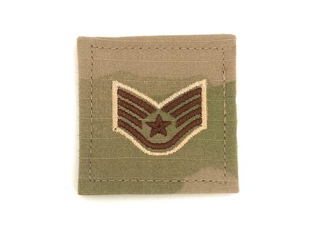 U.S. Air Force E5 Staff Sergeant OCP Spice Brown with Hook Fastener Cheap