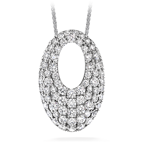 Hearts On Fire Silk Pave Oval Pendant Necklace Sale