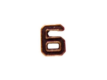 US Army Numeral 6 3 16in Bronze Ribbon Device Cheap