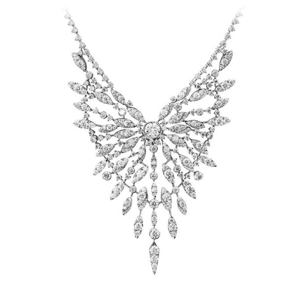 Hearts On Fire White Kites Flight Diamond Necklace Fashion