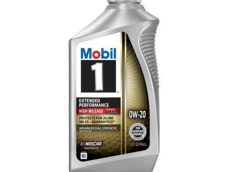 MOBIL 1 EXTENDED PERFORMANCE HIGH MILEAGE FOR 20.000 MILES 0W-20 1QT (6 park) Online Sale