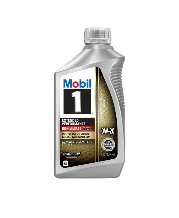 MOBIL 1 EXTENDED PERFORMANCE HIGH MILEAGE FOR 20.000 MILES 0W-20 1QT (6 park) Online Sale