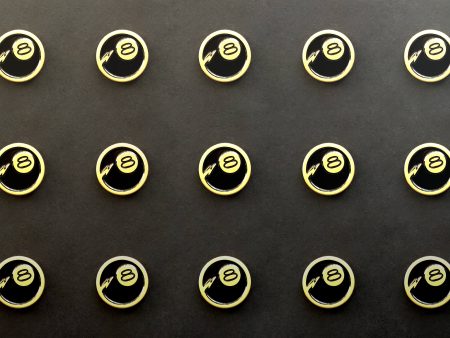 Mini 8 Ball Enamel Pin Discount