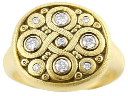 Alex Sepkus Celtic Spring Dome Ring - R-161D Fashion