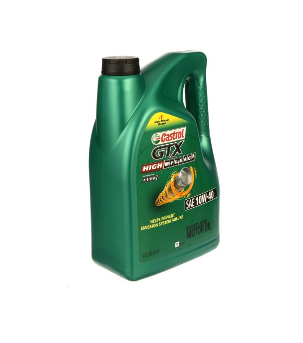 CASTROL GTX HIGH MILEAGE SYNTHETIC BLEND SAE 10W-40 5QT (3 pack) For Cheap