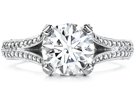 Hearts On Fire Wondrous Split Shank Diamond Engagement Ring For Cheap