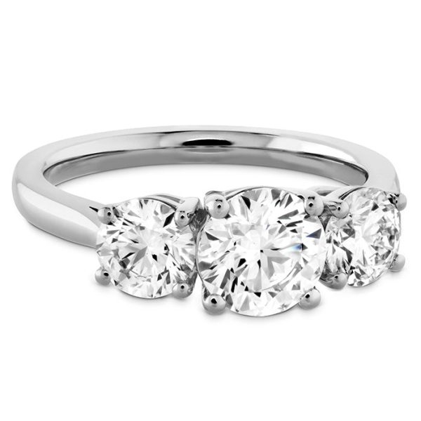 Hearts On Fire Simply Bridal Three Stone Engagement Ring Online Sale