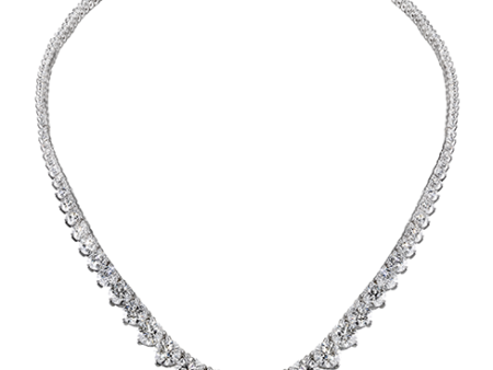 Hearts On Fire Temptation Three-Prong Necklace Cheap