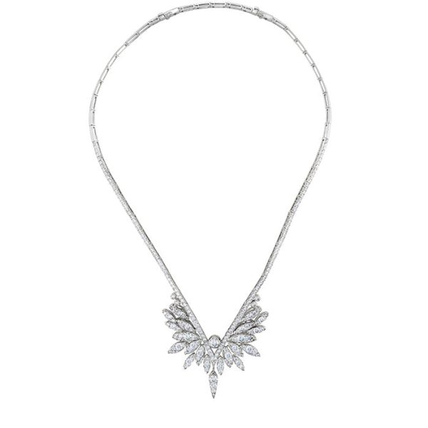 Hearts On Fire White Kites Crest Drop Diamond Necklace Sale