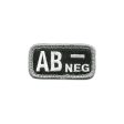 AB- Blood Type Police Tactical Patch with Hook Fastener Online