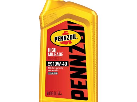 PENNZOIL HIGH MILEAGE SAE 10W-40 1QT (6 pack) Online now