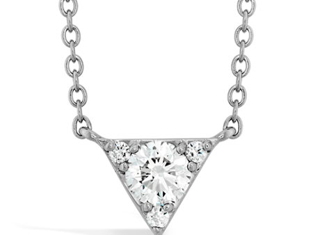 Hearts On Fire Triplicity Triangle Pendant Necklace Hot on Sale