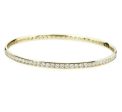 Hearts On Fire Yellow Gold Eternity Channel Bangle Discount