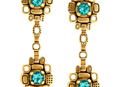 Alex Sepkus Aquamarine Drop Earrings - E-88 Online Hot Sale