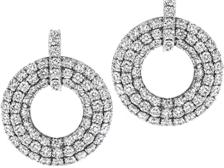 Hearts On Fire Silk Pave Open Circle Diamond Earrings Online Hot Sale