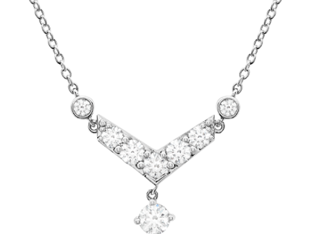 Hearts On Fire Triplicity Pointed Diamond Necklace Online now