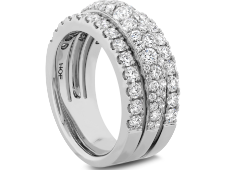 Grace Triple Row Small Domed Ring Discount