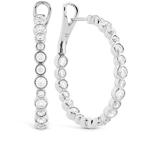 Hearts On Fire Small Bezel Diamond Hoops For Discount