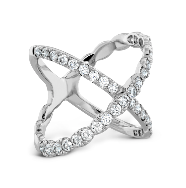 Lorelei Diamond Criss Cross Ring Fashion