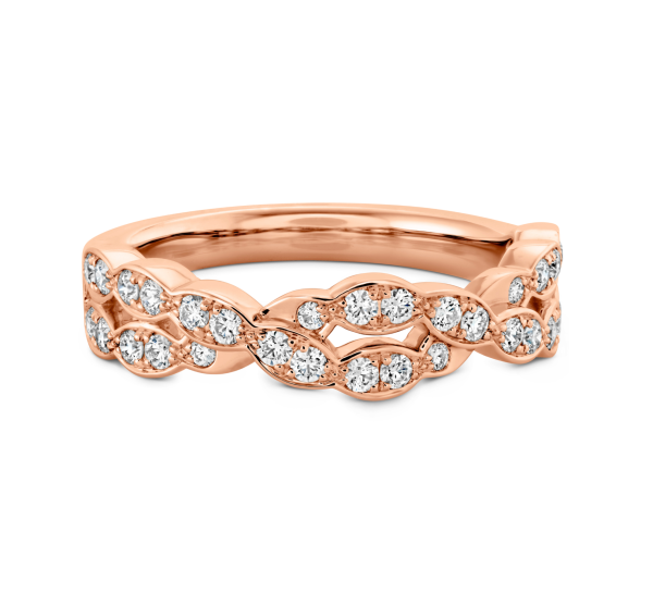 Lorelei Floral Diamond Double Twist Band Discount