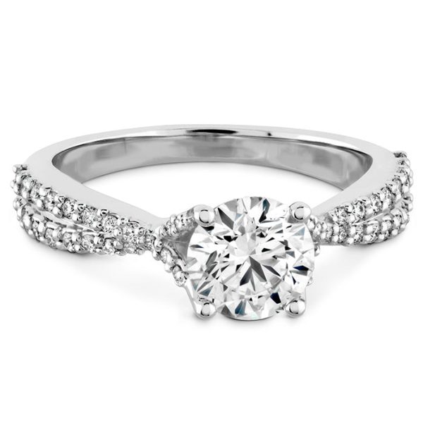 Hearts On Fire Simply Bridal Diamond Intensive Twist Engagement Ring on Sale