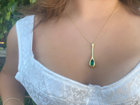 H20 Emerald Pear Shape Pendant Sale