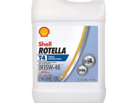 SHELL ROTTELA T4 TRIPLE PROTECTION SAE 15W-40 1GAL (6 pack) Online Hot Sale