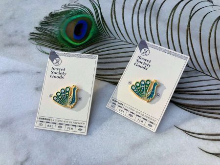 Omniscient Peacock Lapel Pin on Sale