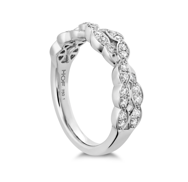 Lorelei Floral Diamond Double Twist Band Discount