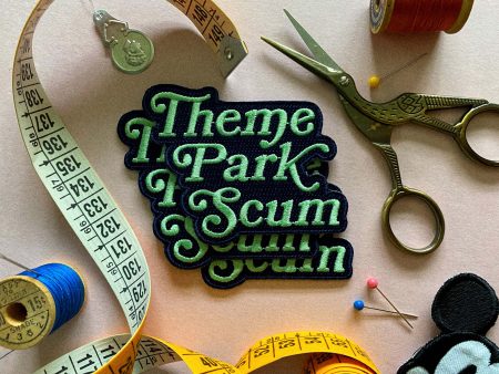 Theme Park Scum Embroidered Merit Badge For Cheap