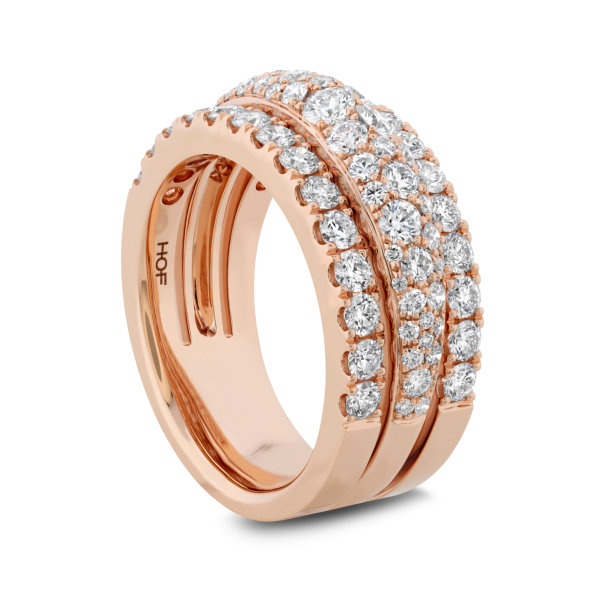 Grace Triple Row Small Domed Ring Discount