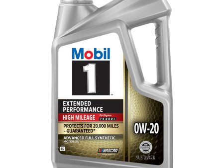 MOBIL 1 EXTENDED PERFORMANCE HGH MILEAGE FOR 20.000 MILES 0W-20 5QT (3 park) Discount