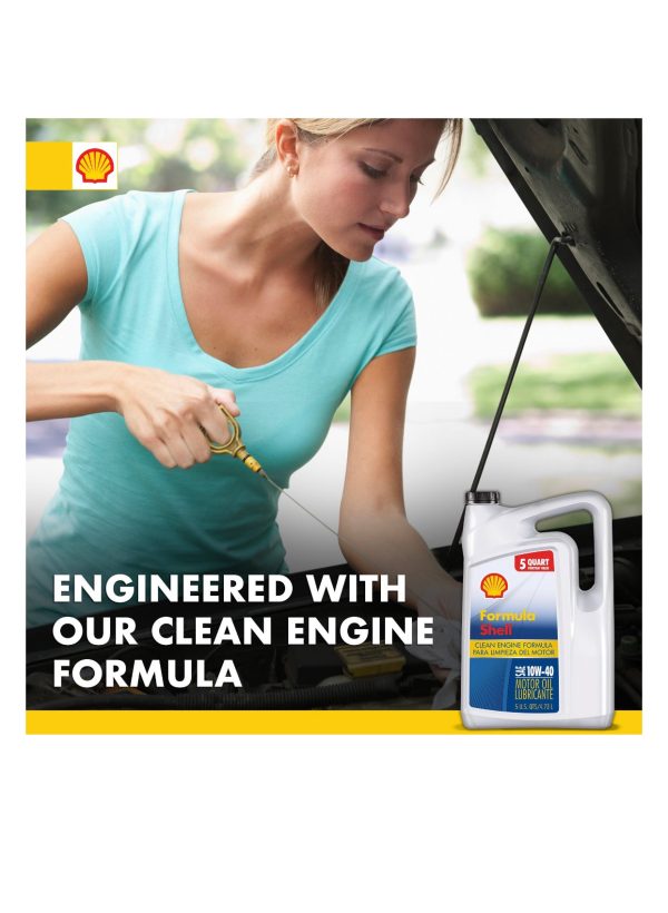 FORMULA SHELL CLEAN ENGINE SAE 10W-40 5QT (3 pack) Online Sale