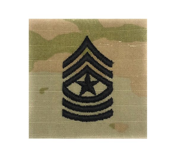 US Army E9 Sergeant Major OCP 2x2 Sew-On Rank For Shirt,Jacket,Coat on Sale